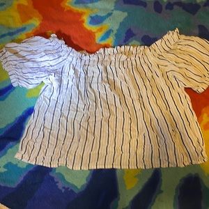 No shoulder tank top